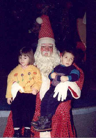 St. Claus with Jovana and Bojan